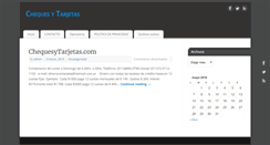 Desktop Screenshot of chequesytarjetas.com