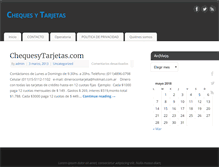 Tablet Screenshot of chequesytarjetas.com